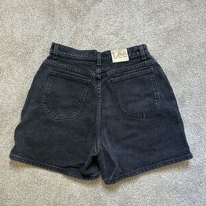 Lee Vintage High Waist Black Shorts 90s